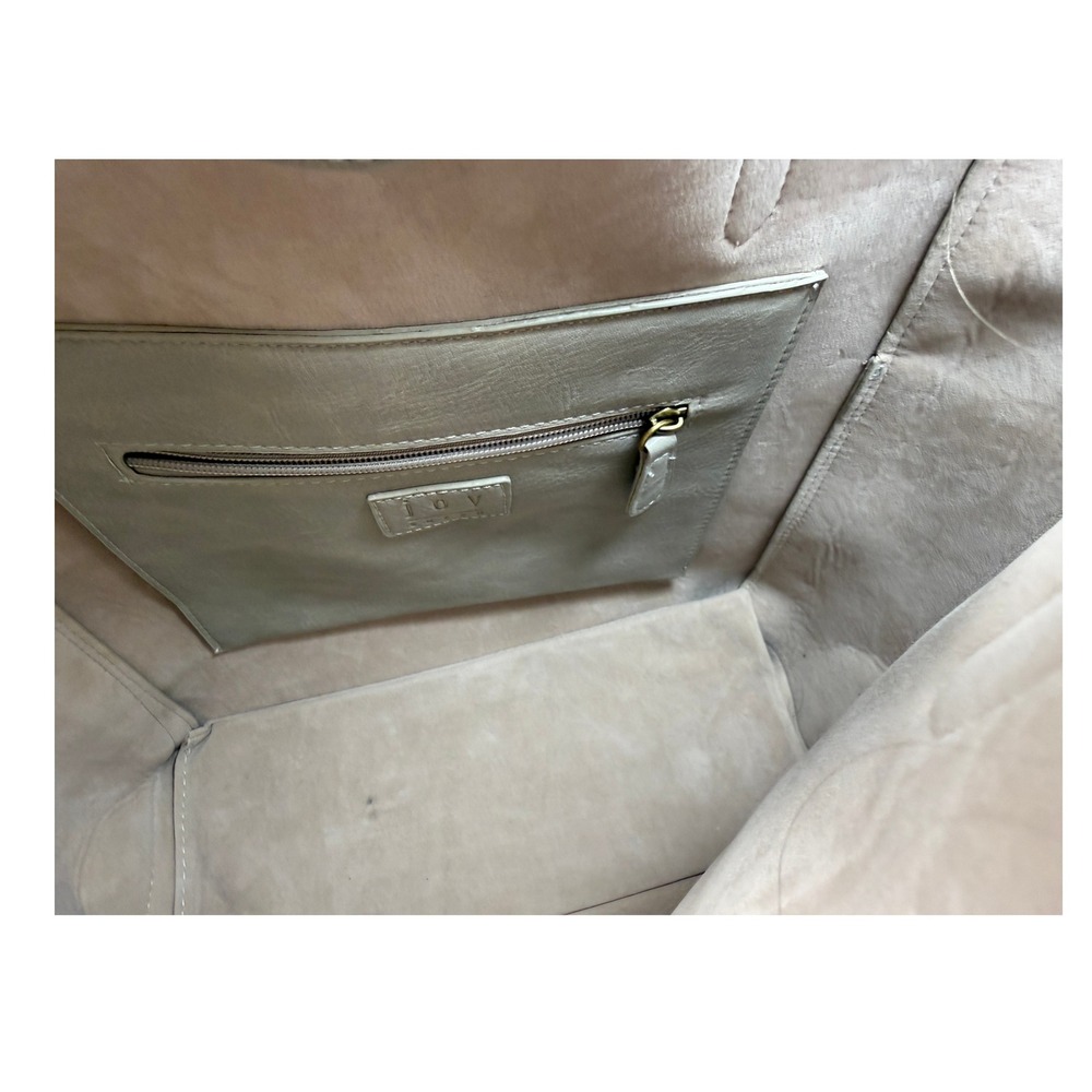 Joy Susan Colette 3-in-1 Vegan Leather Tote Crossbody Wristlet Set Taupe Gray - Picture 2 of 8